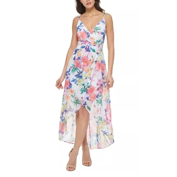 chinese dress ladies GUESS Womens Contemporary Dress,Black Multi,14 at Amazon Women's Clothing  store